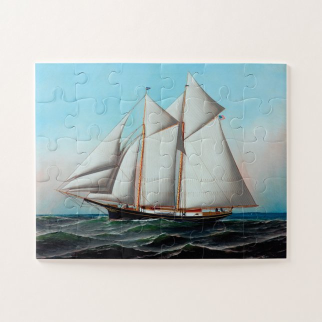 American Yacht by Antonio Jacobsen Jigsaw Puzzle (Horizontal)