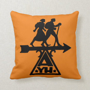 American Youth Hostels Throw Pillow