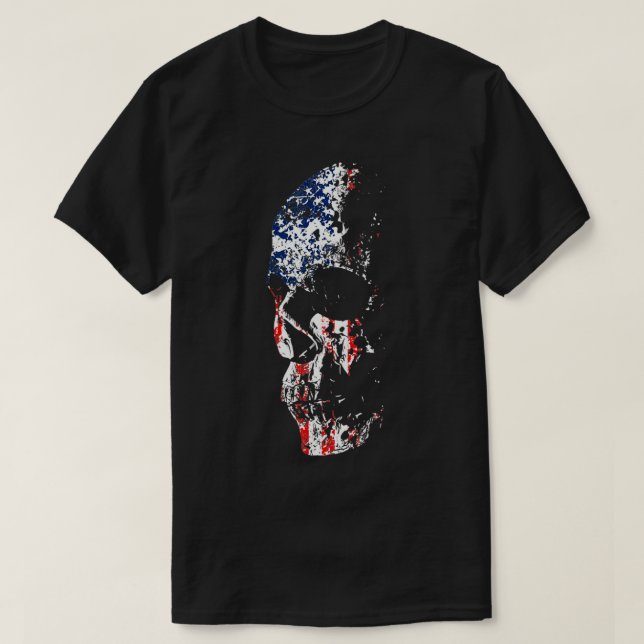 American zombie skull 1 T-Shirt (Design Front)