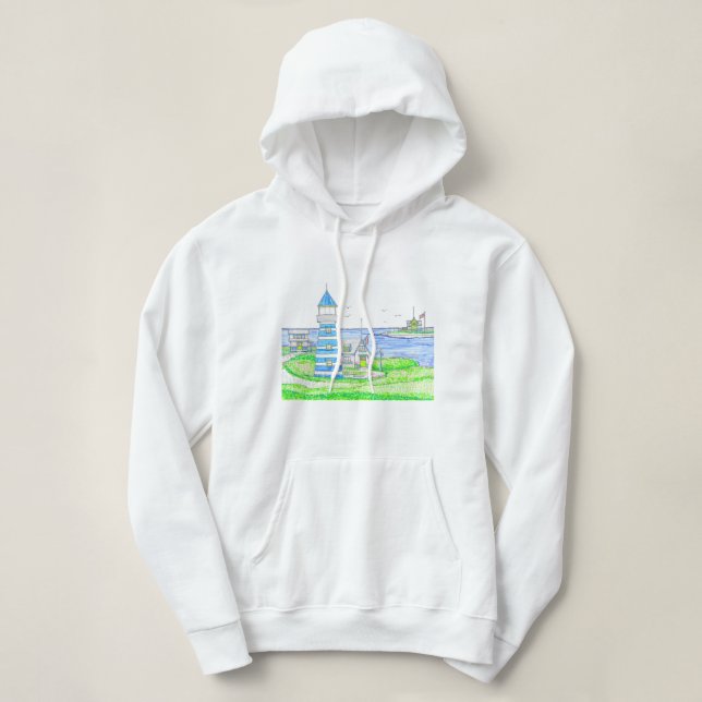 Americana 2 Lighthouse Hoodie Sweatshirt (Design Front)