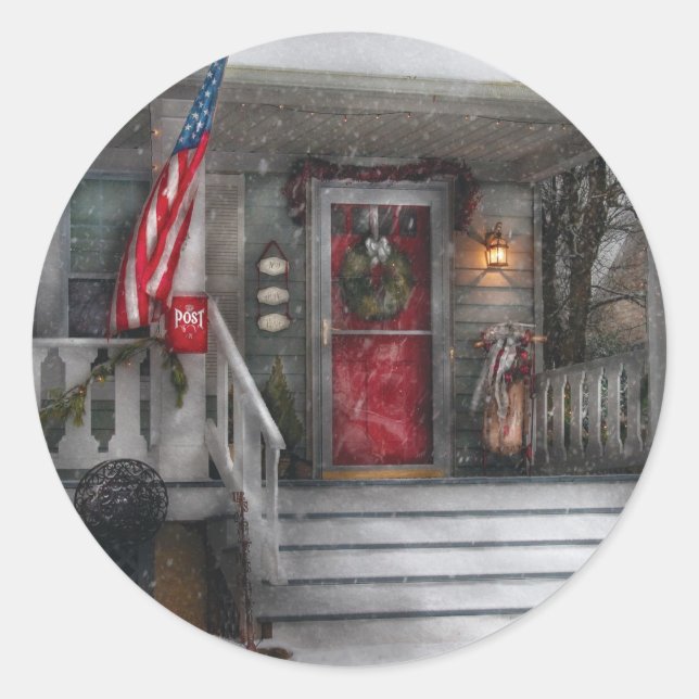 Americana - A Tribute to Rockwell Classic Round Sticker (Front)