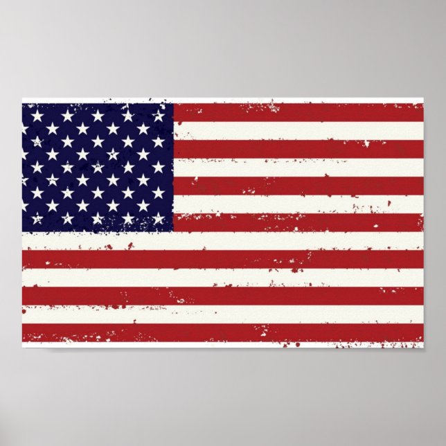 Americana American Flag Poster (Front)