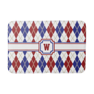 Americana Argyle Bath Mat
