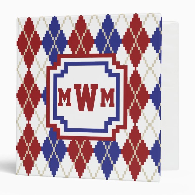 Americana Argyle Binder (Front/Inside)