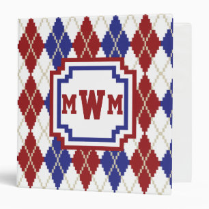 Americana Argyle Binder
