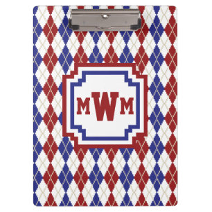 Americana Argyle Clipboard