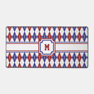 Americana Argyle Desk Mat