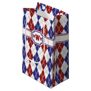 Americana Argyle Gift Bag
