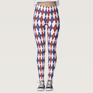 Americana Argyle Leggings