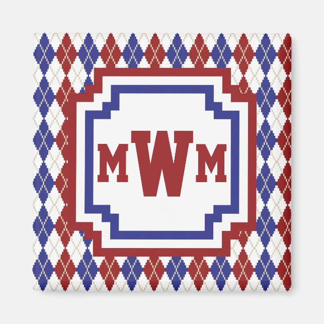 Americana Argyle Magnet (Front)