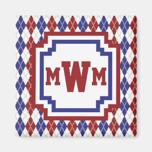 Americana Argyle Magnet