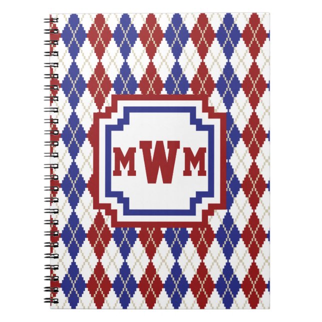 Americana Argyle Notebook (Front)