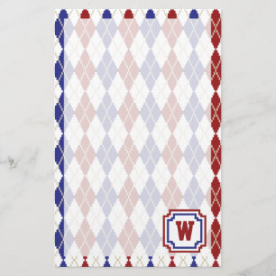 Americana Argyle Stationery