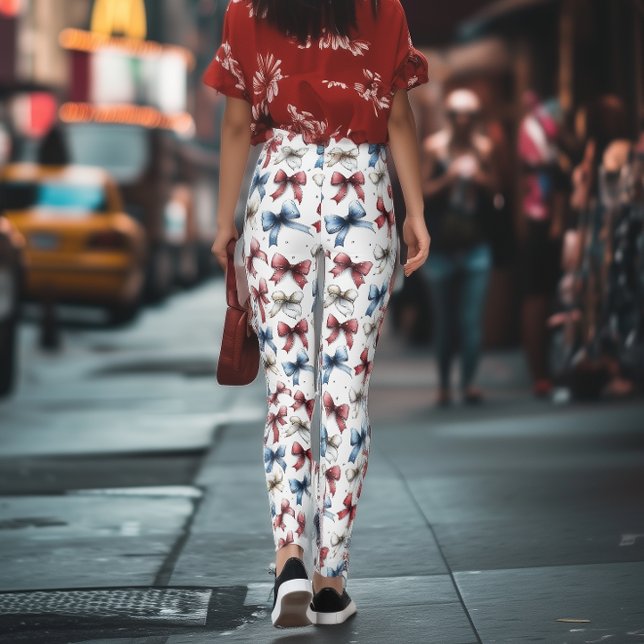 Americana Coquette Bow Leggings (Créateur téléchargé)