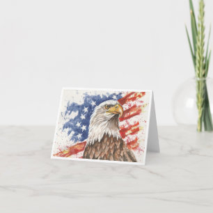 Americana Eagle By Sherry Card