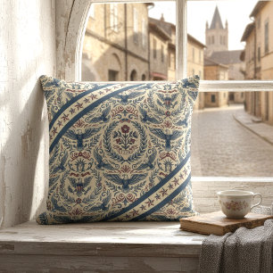 Americana Eagles Floral Stars & Stripes ID1298 Throw Pillow