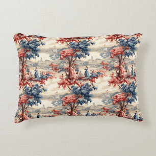Americana Garden Toile Accent Pillow