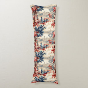 Americana Garden Toile Body Pillow