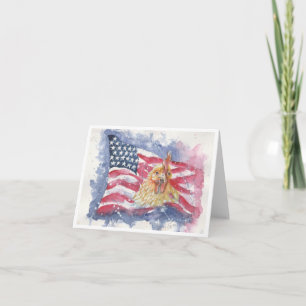 Americana Hen by Sherry Jarvis Card