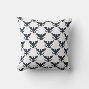 Americana Heritage Eagle (Navy Cream) Throw Pillow