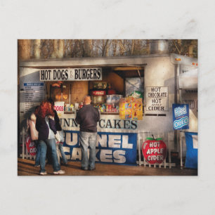 Americana - Hot dogs & Funnel cakes Postcard