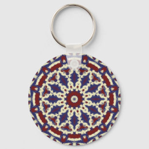 Americana Kaleidoscope Keychain