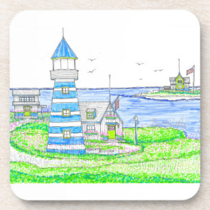 Americana Lighthouse Coasters