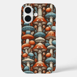 Americana Mushrooms iPhone 16 Case