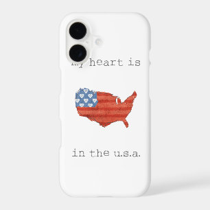 Americana My Heart Is In The USA Map