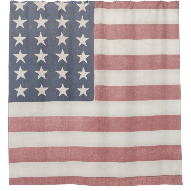 Americana Red White and Blue Vintage Flag (Front)