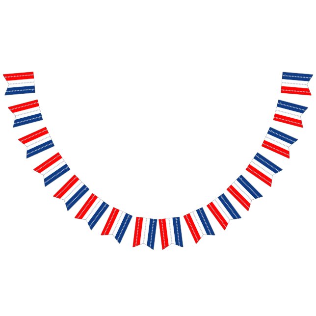 Americana Red White Blue Stars & Stripes Bunting Flags (All)