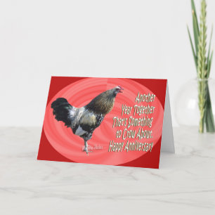 Americana Rooster  A 3-zz Card