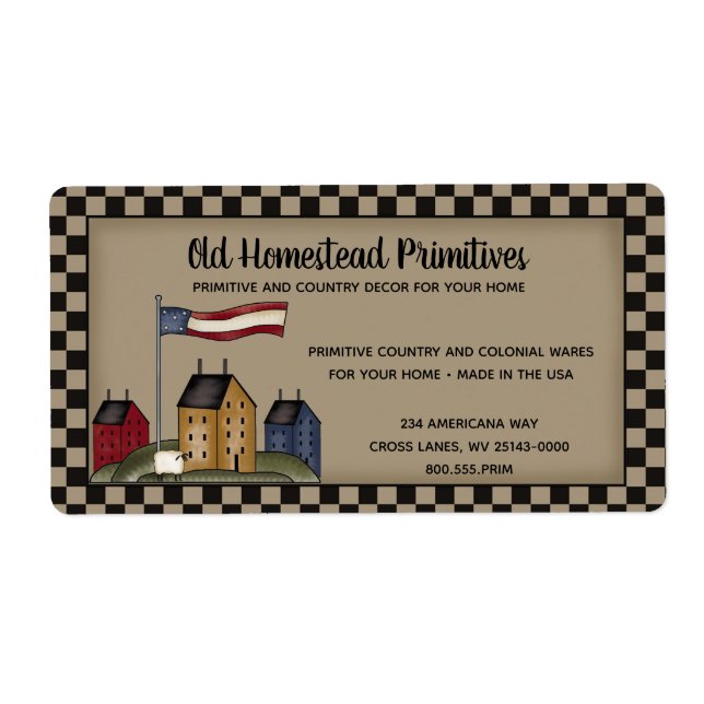Americana Saltbox Pays primitif Russe (Devant)