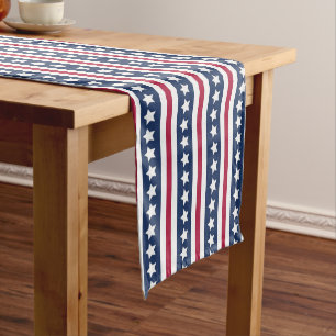 Americana stars and stripes  short table runner