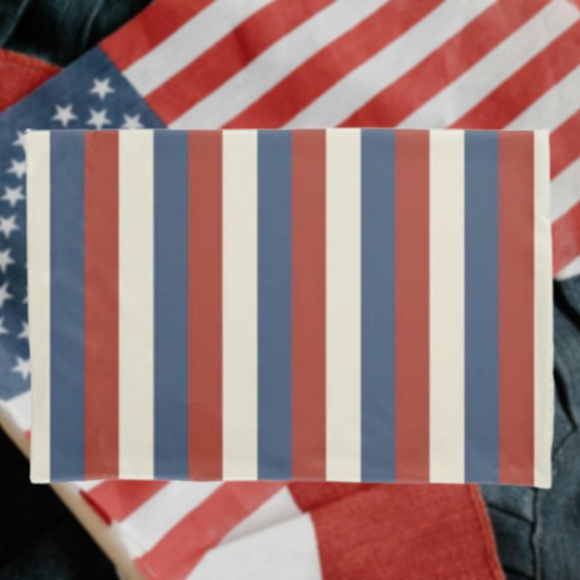 Americana Stripes – Patriotic Pillowcase (Creator Uploaded)