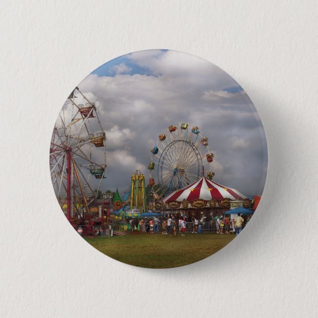 Americana - Travelling Carnival 2 Inch Round Button (Front)