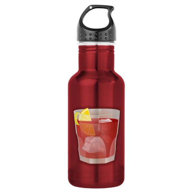 Americano cocktail 532 ml water bottle (Front)