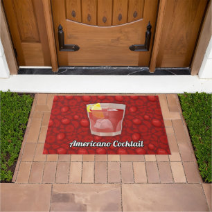 Americano cocktail doormat