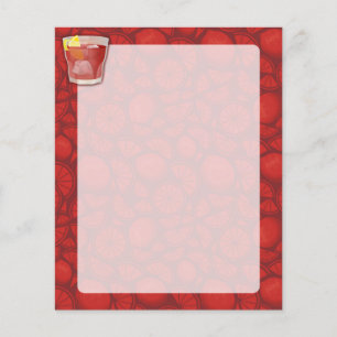 Americano cocktail flyer