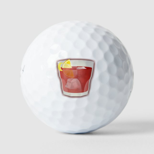Americano cocktail golf balls (Front)