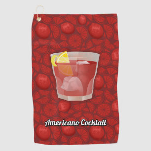 Americano Cocktail Golf Towel