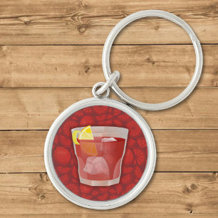 Americano cocktail keychain