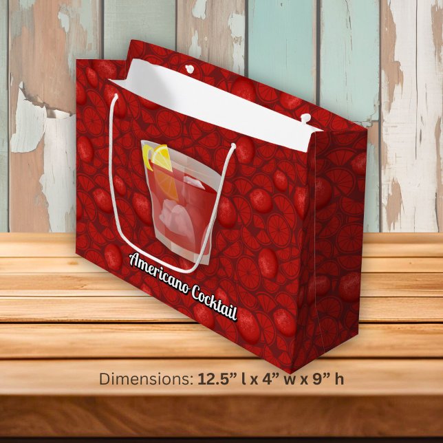 Americano cocktail large gift bag (Creator Uploaded)