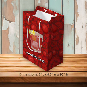 Americano cocktail medium gift bag