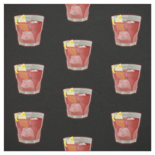 Americano Cocktail Pattern Fabric