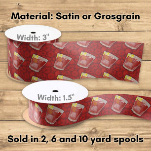 Americano cocktail satin ribbon