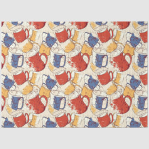 Americano Coffee No 4 ephemera collage pattern Tissue Paper
