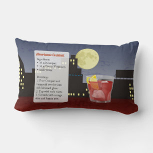 Americano Recipe Lumbar Pillow