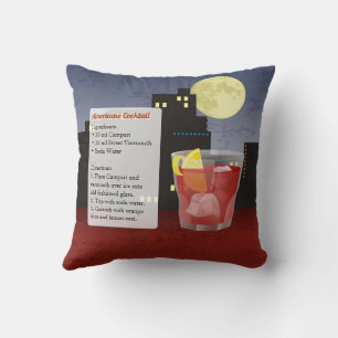 Americano Recipe Throw Pillow