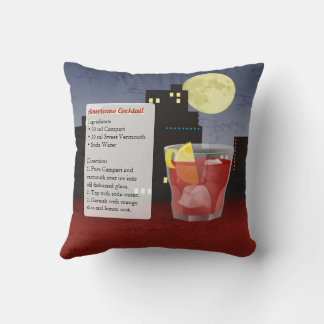 Americano Recipe Throw Pillow